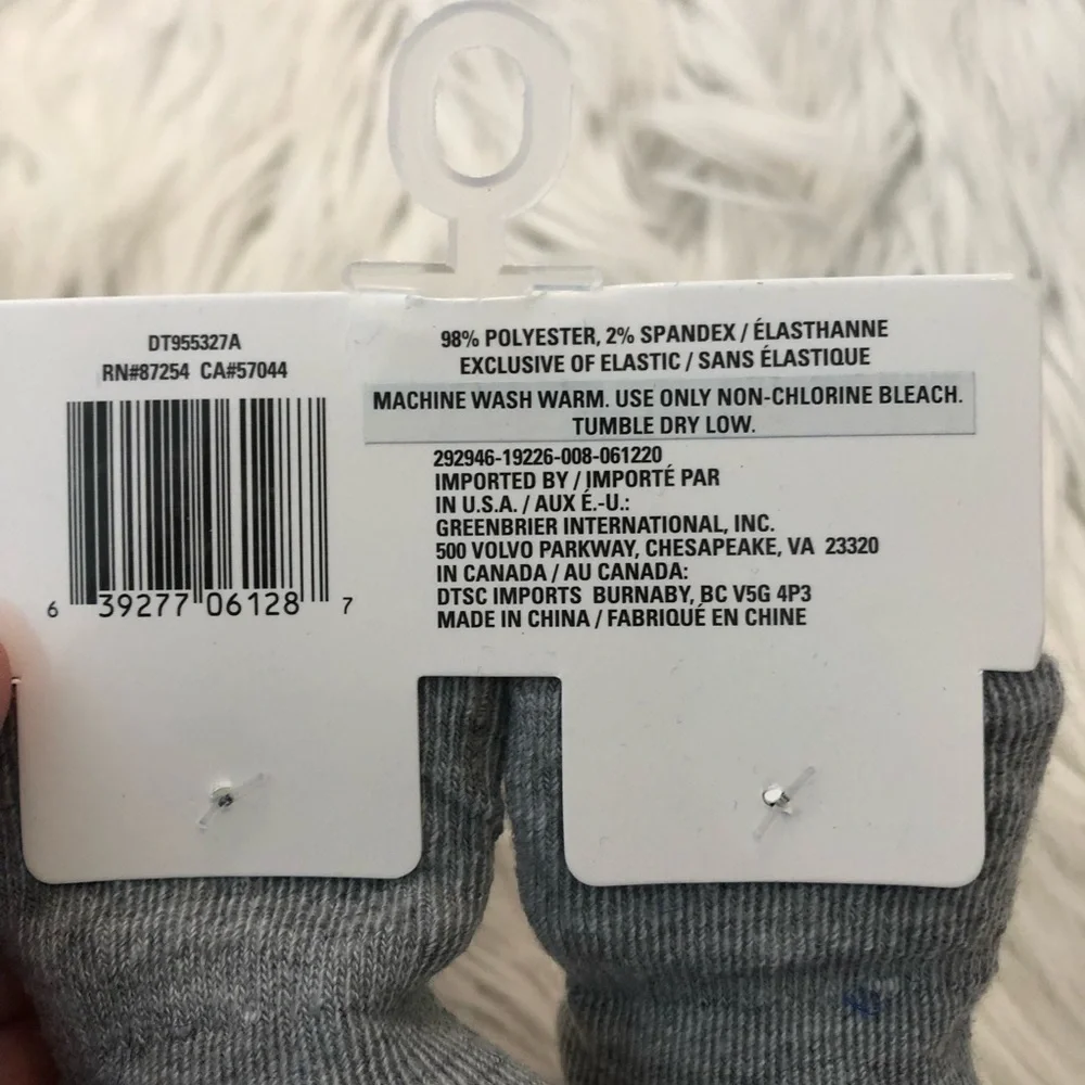 Angel of Mine Baby Booties Gray Baseball